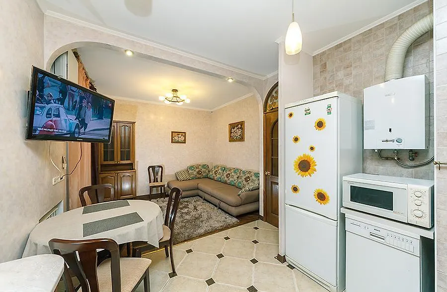 キエフAmazing Two Beds In The Klovskiy Spuskアパートメント アパート キエフ